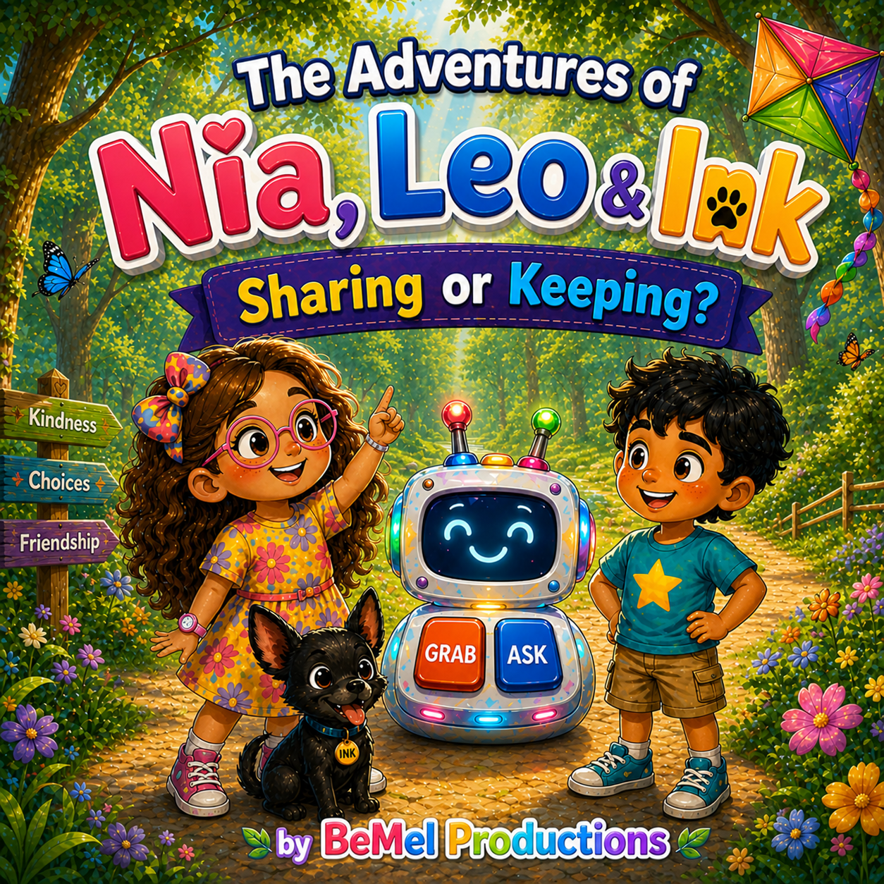 The Adventures of Nia, Leo & Ink: Sharing or Keeping? (Children’s Storybook)