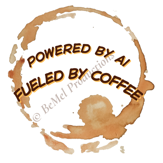Powered by AI Fueled by Coffee SVG File - Tech Quote - Cricut Cut File