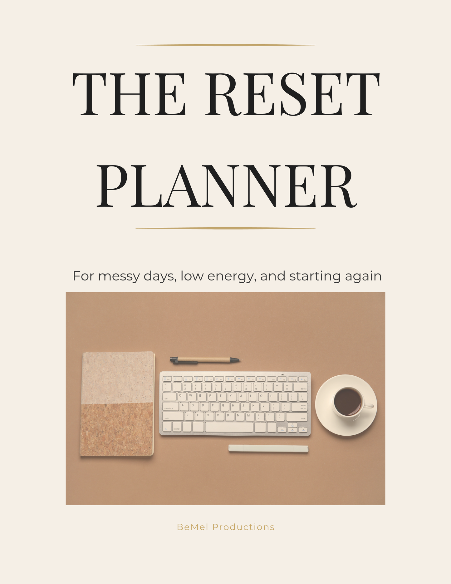 ADHD Reset Planner (Printable PDF) – Simple Daily Planner for Overwhelmed Minds